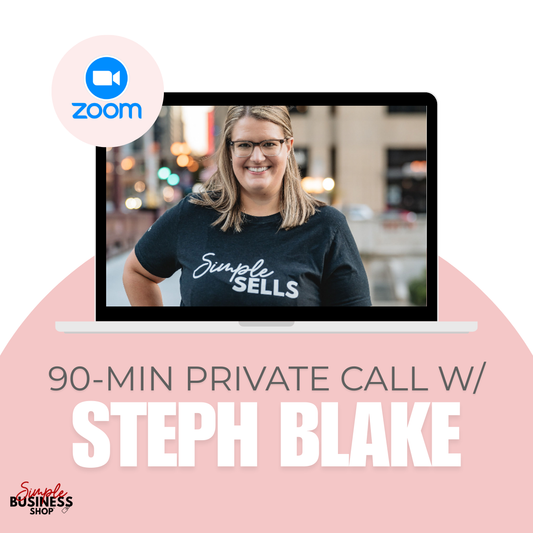 90 Minute, Private Call with Steph Blake