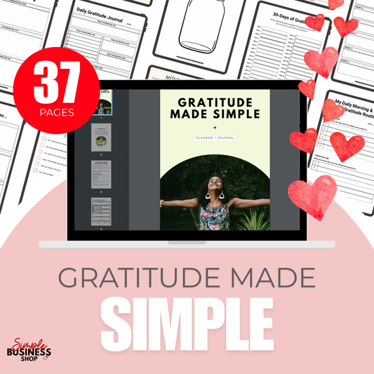 Gratitude Made Simple Journal & Planner